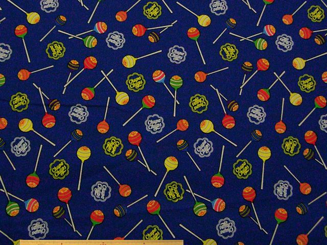 チュッパチャプス_オックスプリント(ブルー)