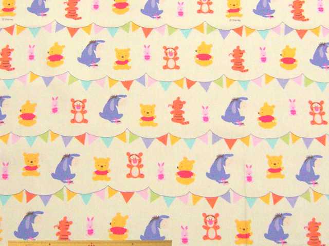 ディズニー・くまのプーさん　コットンオックスプリント