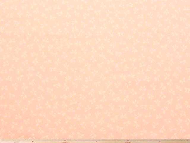 リボン柄・コットンスムースニットプリント（ピンク）