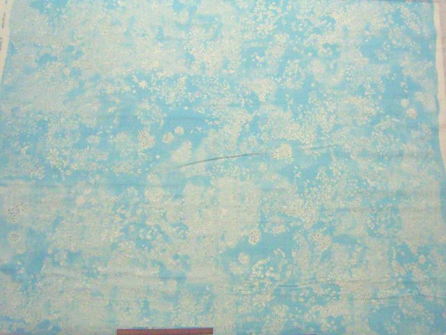 nani_IRO_Lei nani　コットンダブルガーゼプリント(ブルー＆パール)