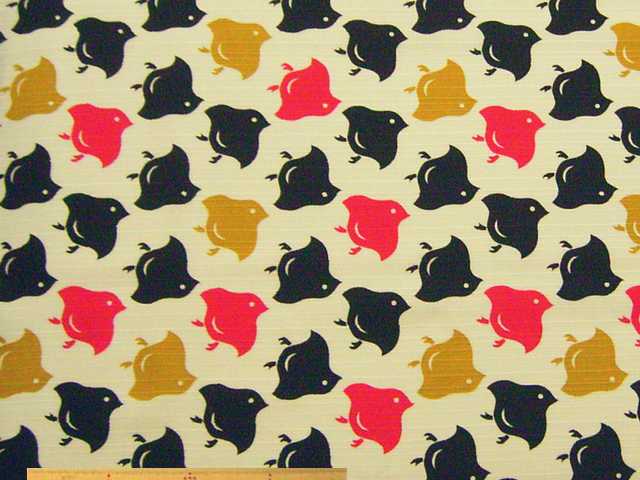 千鳥柄・綿ツムギ風シャンタン和調プリント(アイボリー)