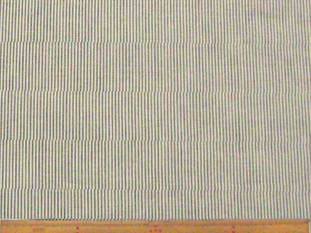 綿麻先染めシャンブレー細ストライプ・ネイビー