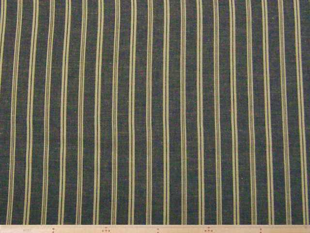 綿麻先染めシャンブレーストライプ・ネイビー