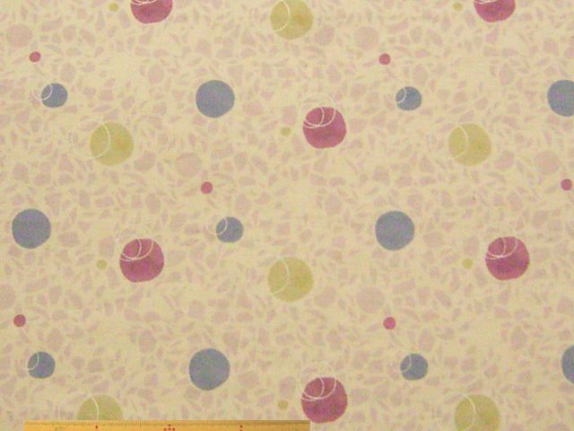 ドット柄・綿麻シーチングエアタンブラーワッシャープリント(ベージュ)