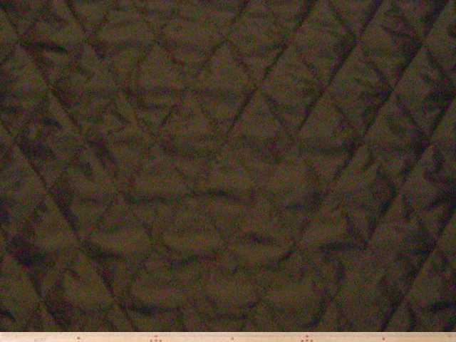 中わたつきポリエステルライニング・ダイヤステッチキルト(ブラウン)