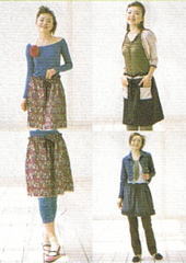 おとな・着まわしギャザースカート(型紙)