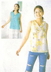 おとな・フリルトップ(型紙)