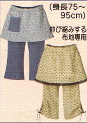 ベビー・スカッツ-スカートつきパンツ(型紙)