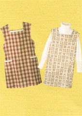 おとな・袖なしスモックエプロン(型紙)