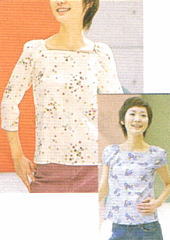 おとな・スモック型ブラウス(型紙)