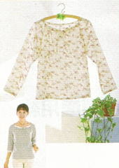 おとな・やさしいスモックブラウス(型紙)