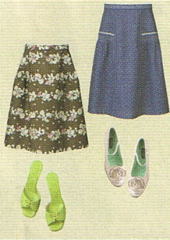 おとな・サイドギャザースカート(型紙)