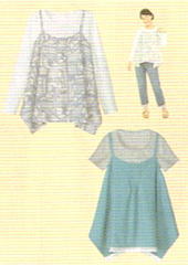 おとな・スクエアヘムキャミソール(型紙)