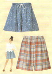 おとな・フレアーショートパンツ(型紙)