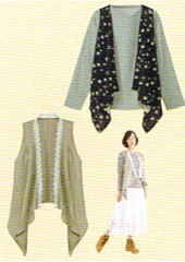 おとな・ドレープベスト(型紙)