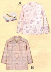 おとな・ヨークブラウス(型紙)