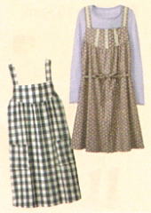 おとな・エプロンワンピース(型紙)