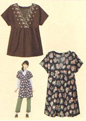 おとな・カシュクールチュニック(型紙)