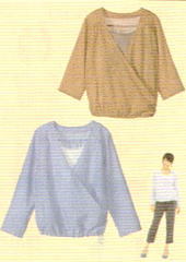 おとな・カシュクールブラウス(型紙)
