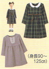こども女子・ワンピース(型紙)