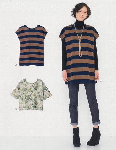 おとな・ニットプルオーバー(型紙)