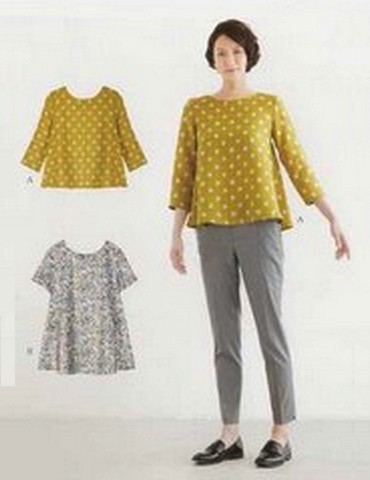 おとな・フレアーブラウス(型紙)
