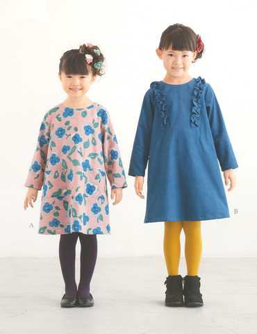 こども女子・Ａラインワンピース(型紙)