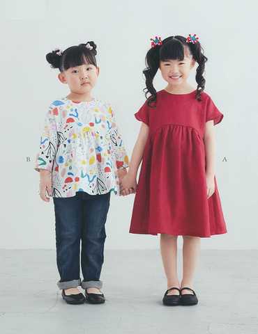 こども女子・プルオンワンピース(型紙)