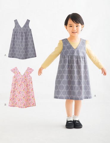 こども・ギャザージャンパースカート(型紙)