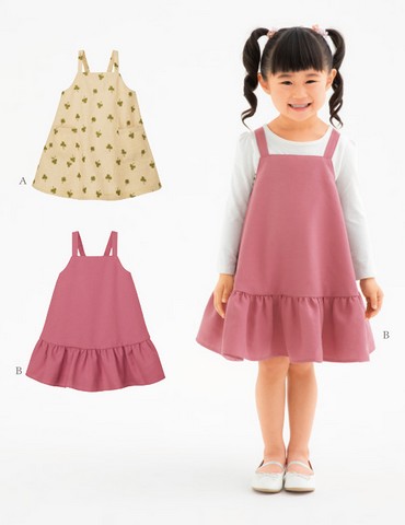 こども・フレアーキャミワンピース(型紙)