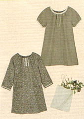 おとな・ギャザーチュニックブラウス(型紙)