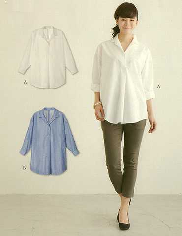 おとな・スキッパーシャツ(型紙)