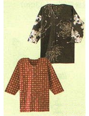 おとな・ダボシャツ-鯉口タイプ(型紙)