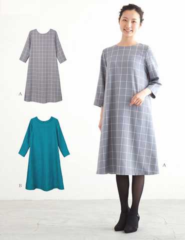 おとな・Ａラインワンピース(型紙)