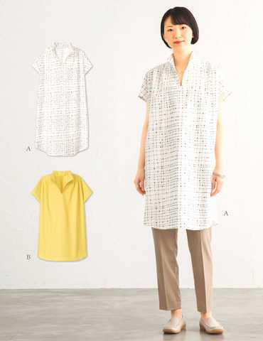 おとな・フレンチスキッパーチュニック(型紙)