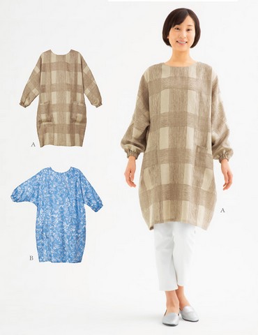 おとな・コクーンスモック(型紙)