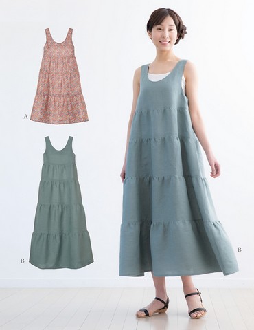 おとな・ティアードワンピース(型紙)