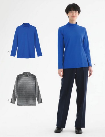 おとな・ニット ハイネックプルオーバー(型紙)