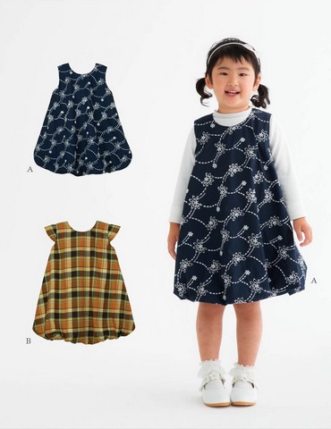 こども・バルーンワンピース(型紙)