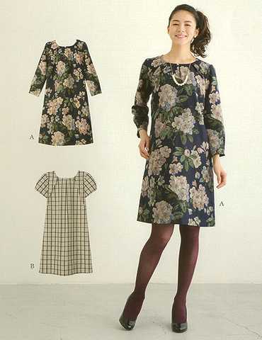 おとな・タックワンピース(型紙)