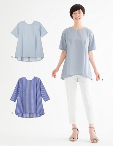 おとな・ショルダータックブラウス(型紙)