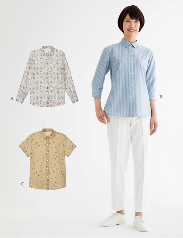 おとな・レギュラーカラーシャツ(型紙)