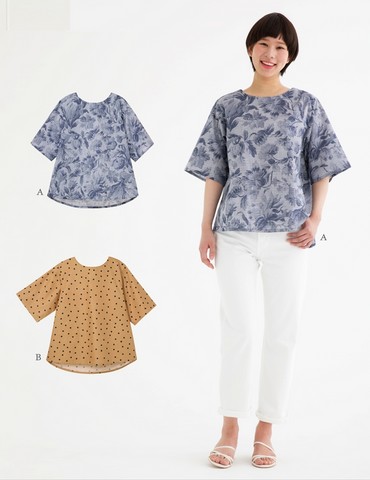 おとな・ワイドスリーブブラウス(型紙)