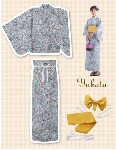 おとなの二部式ゆかた(型紙)