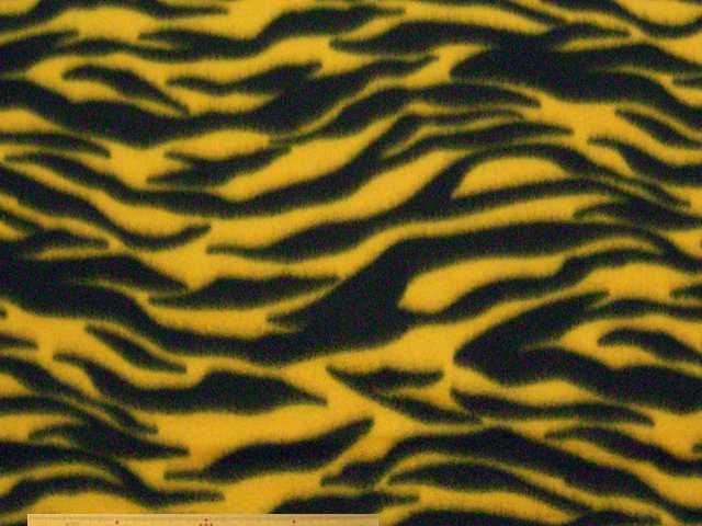 ポリエステルフリースプリント(トラ柄)