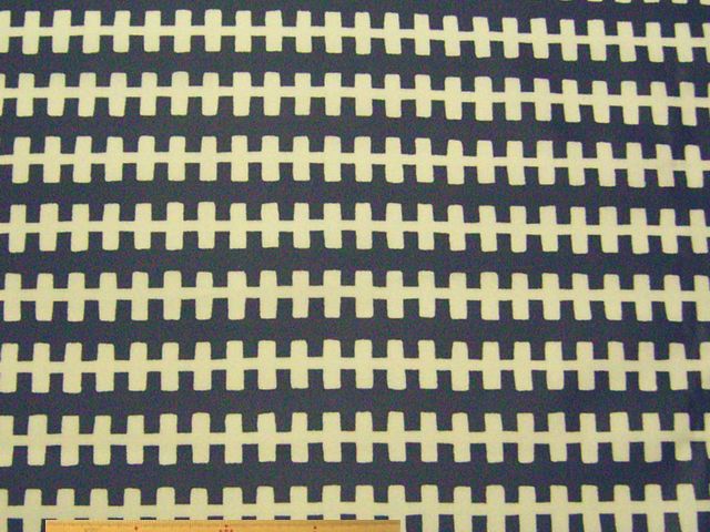 北欧調抽象柄・コットンオックスプリント表つや消しラミネート(黒×キナリ)