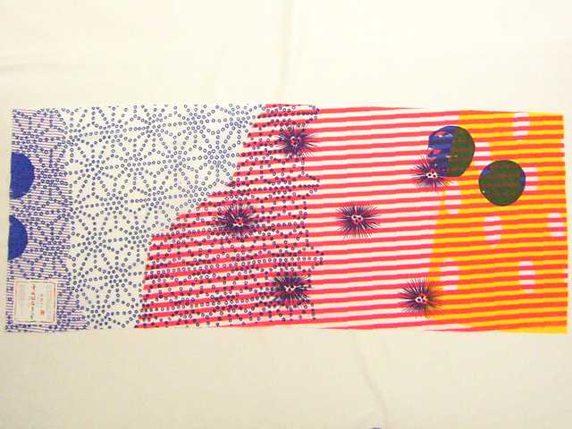 ケイコロールてぬぐい(飛び石・麻の葉・縞・松葉)